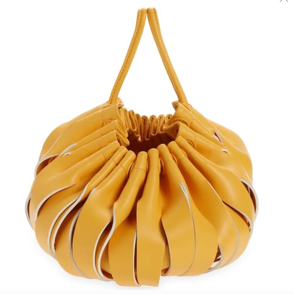 NWT $390 Simon Miller Vegan Slit Scrunch in SUNSET ORANGE! - Picture 2 of 9